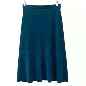 Tanjay Petites Womens Blue Midi Skirt Size SP